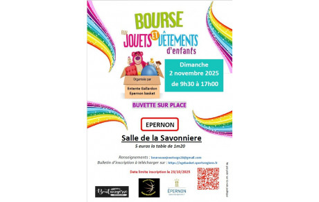 Bourse aux jouets du 02 novembre 2025